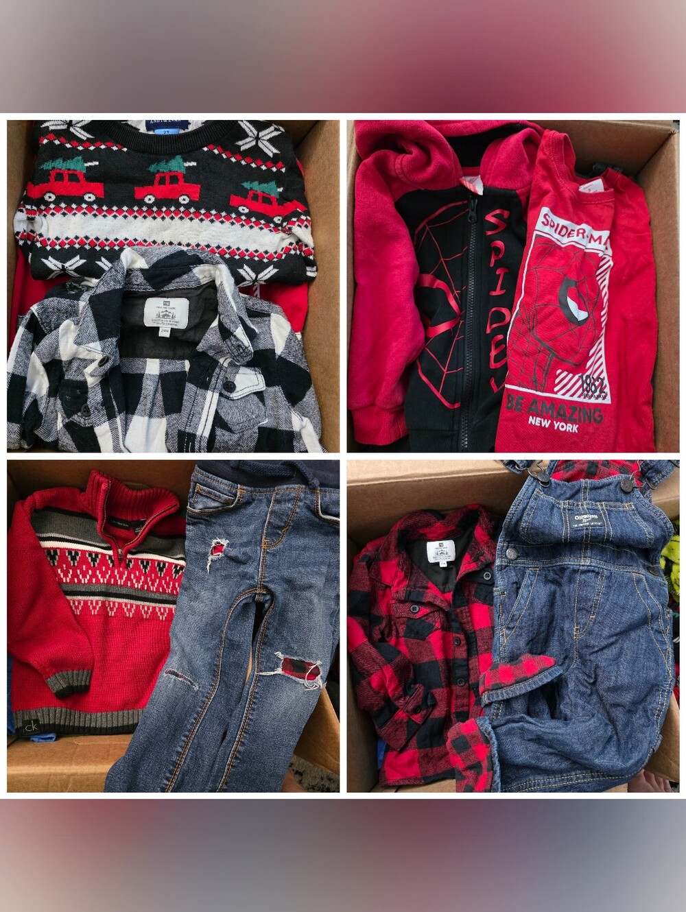 Lot de Noel Dhiver 18mois-24mois Et 2ans